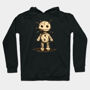 Cute Voodoo Doll - Minimalist Ink Hoodie